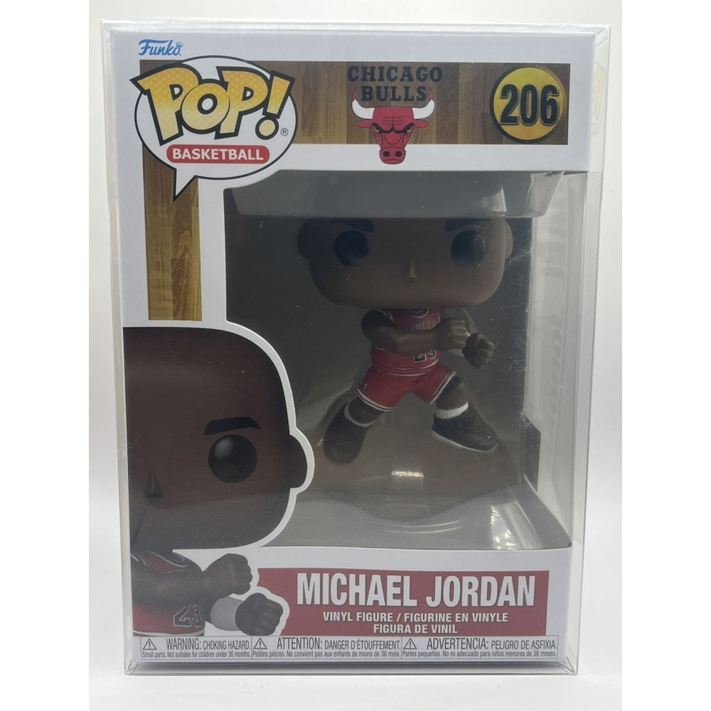 Michael‎ Jordan Funko Pop #206 in Pop Protector 1989 NBA Playoffs The Shot Bulls